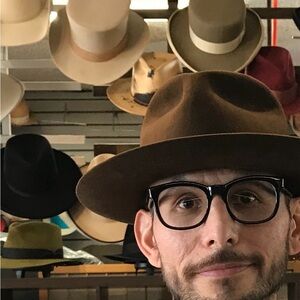 Brown Felt Fedora Hat